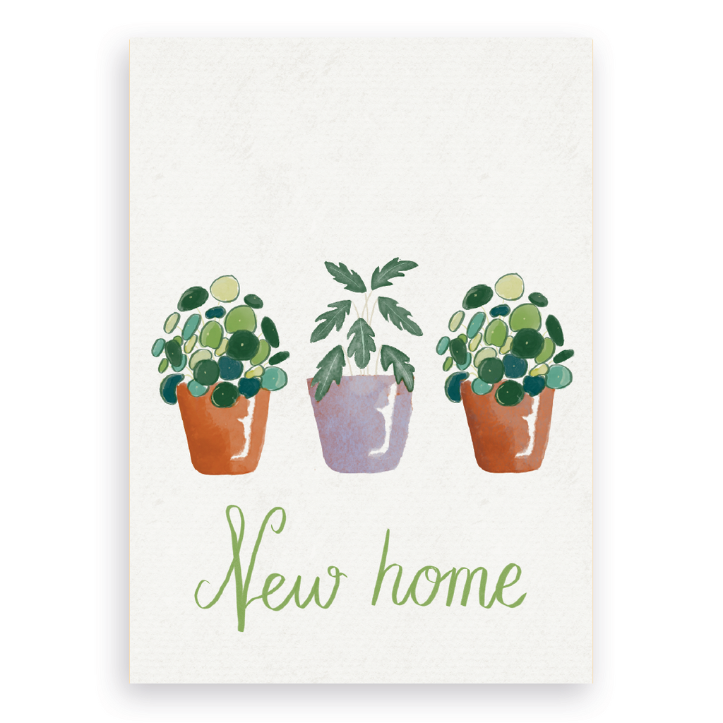 Kaart New home plants