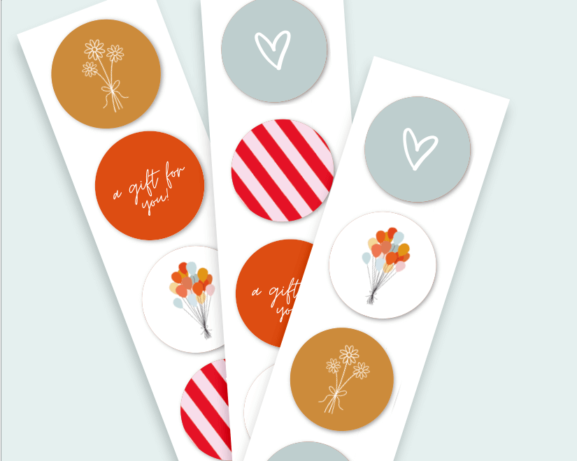 Stickerset Feest 25st