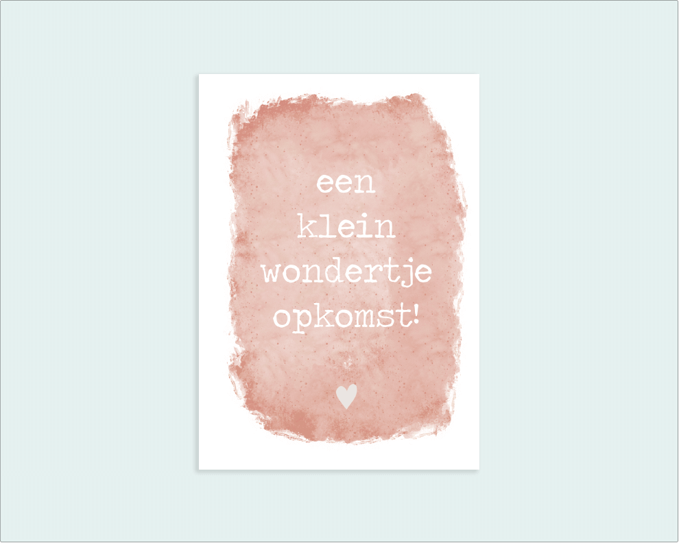 Kaart - Klein wondertje op komst
