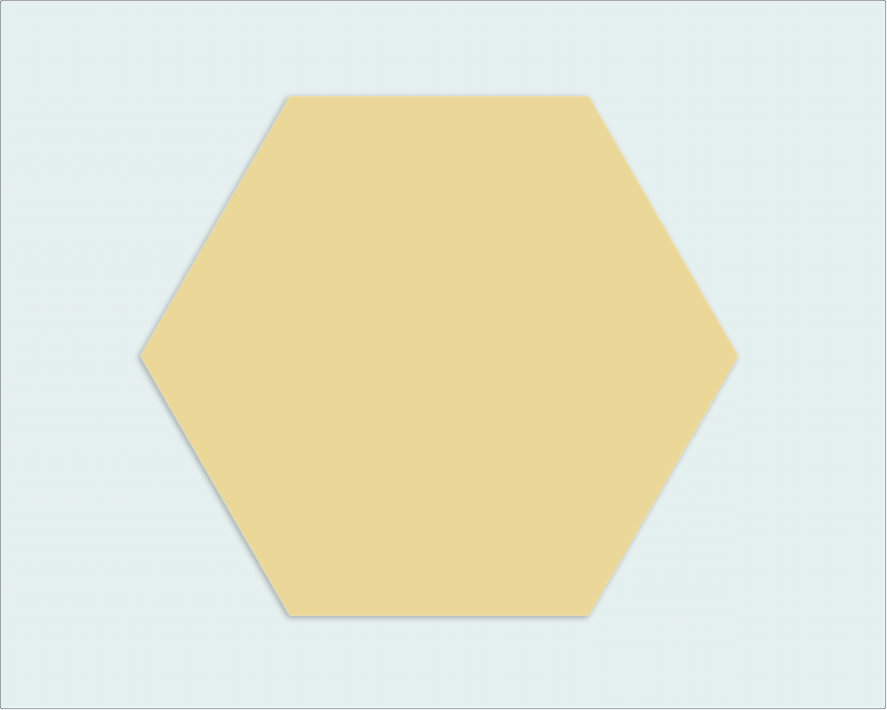 Hexagon geel - Wimaki