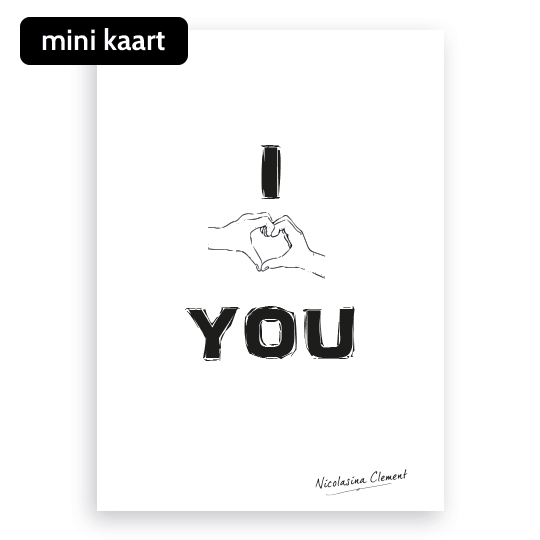 Minikaart I love you