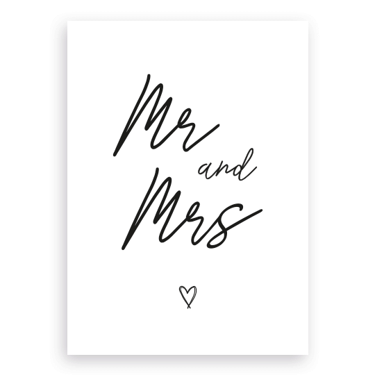Ansichtkaart - Mr & Mrs