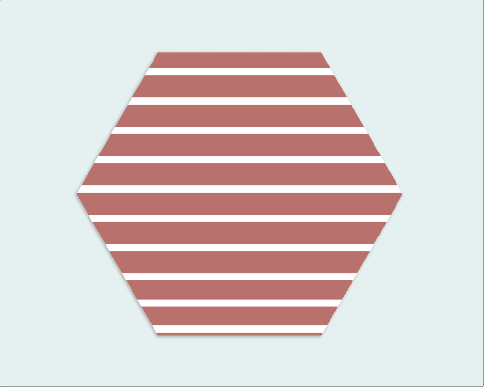 Hexagon roze streep - Wimaki