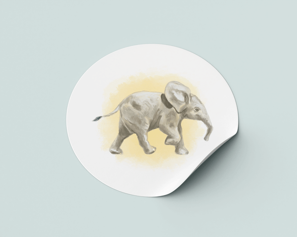Sticker olifant 10st.